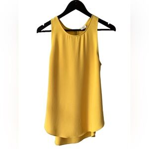 Aritzia Wilfred Sevres Sleeveless Zip-Back Yellow Blouse Size Medium